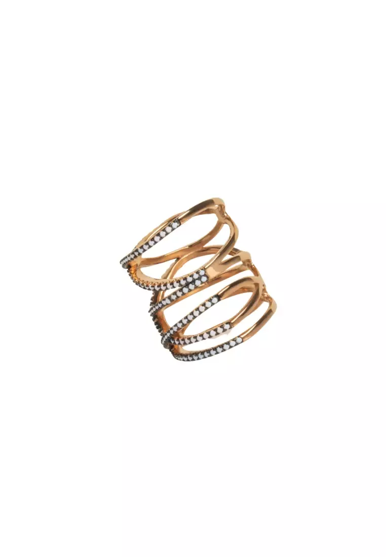 Gold Vermeil Rachel Twister Ring