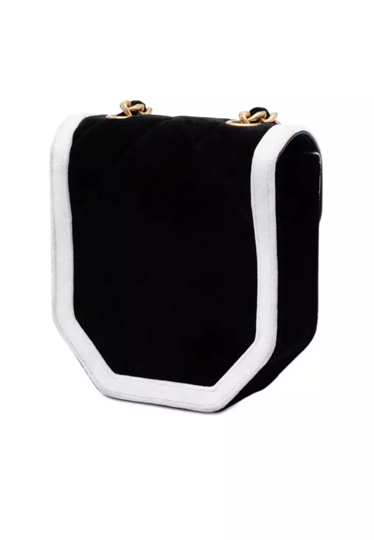 Pre-Loved Chanel Mini Quilted Velvet Place Vendome Single Flap