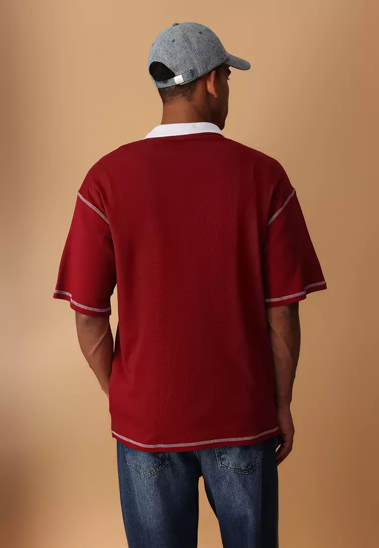Stitch Detail Polo Shirt