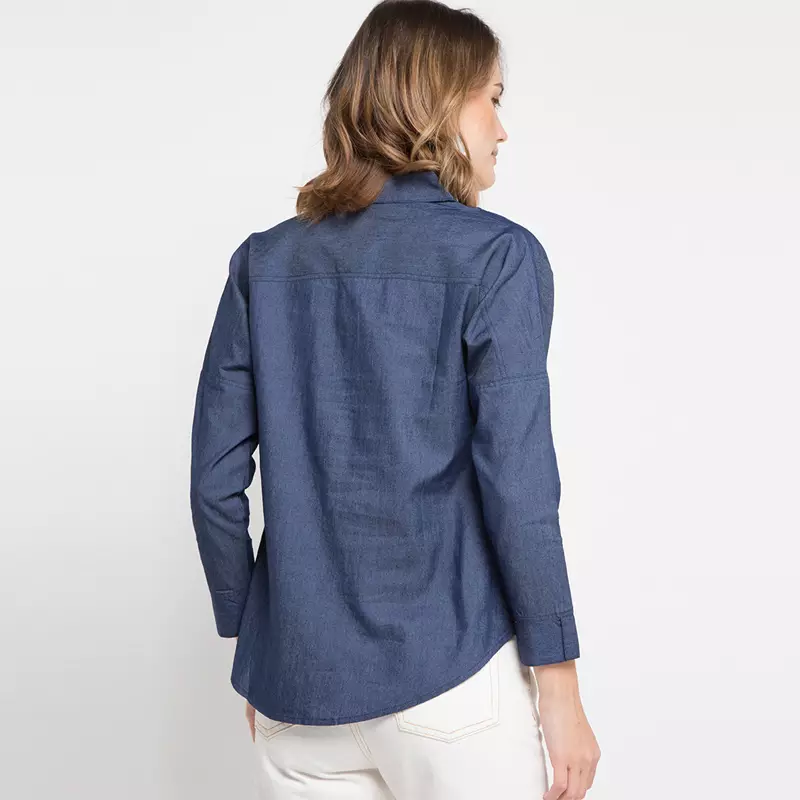 Sophixtic Drew Denim Shirt in Dark Blue