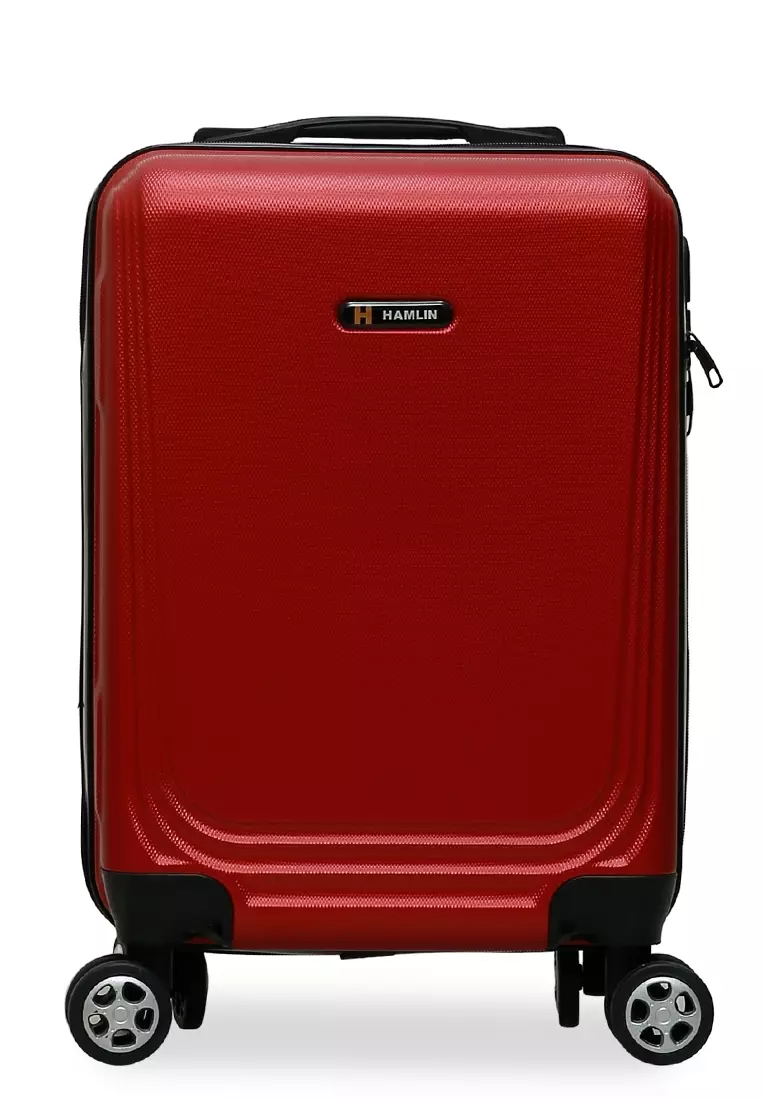 Caroline Koper Hardcase Unisex Size 18 Inch Tas Travel Large Compartment Material ABS+PVC Coated ORIGINAL - Red