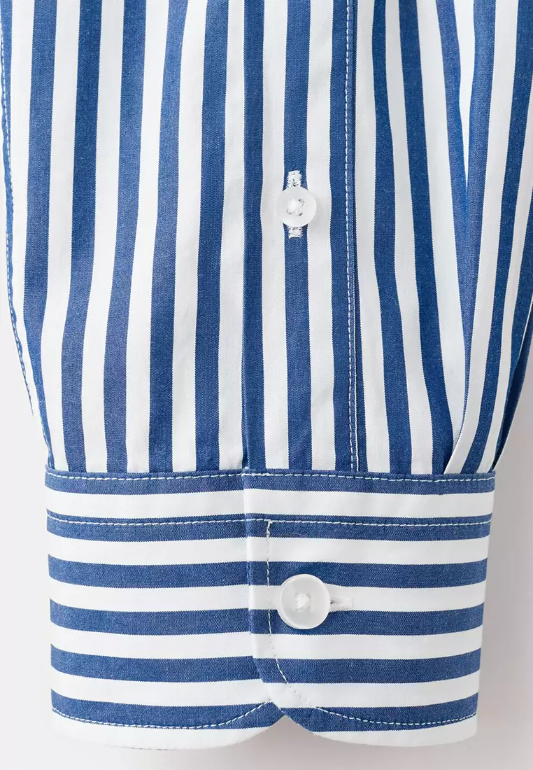 Regular-Fit Striped 100% Cotton Shirt