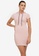 ZALORA ACTIVE pink Ribbed Sleeveless Hoodie Dress 947E4AA55561C0GS_1