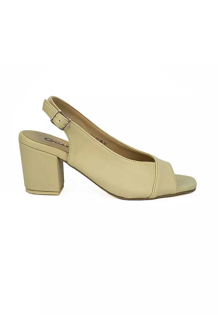 Discount on Cardam's Lifestyle  shoes - SKU: Eclb Rss 00196 Beige Heeled Sandals