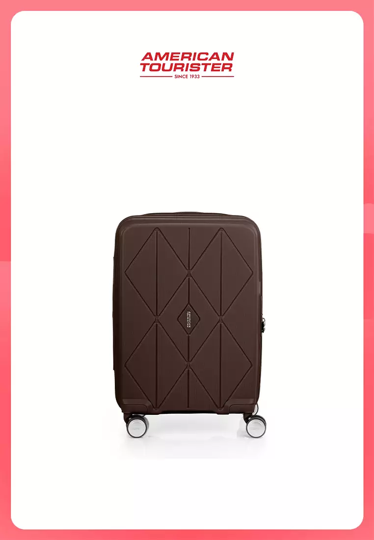 American Tourister Koper Hardcase Argyle Cabin 20 Inch TSA V2 - Dark Chocolate