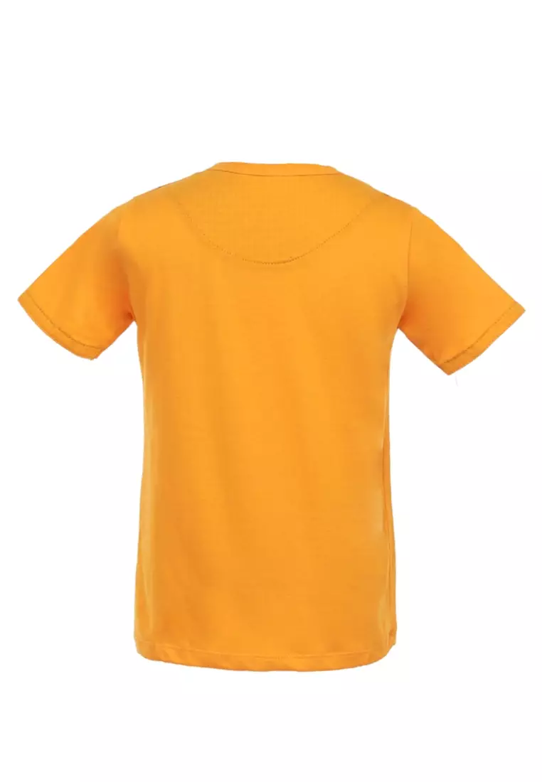 Mateo Kaos Polo Anak Laki-laki Lengan Stick Balik Childrens Tshirt Polos Material Cotton ORIGINAL - Yellow