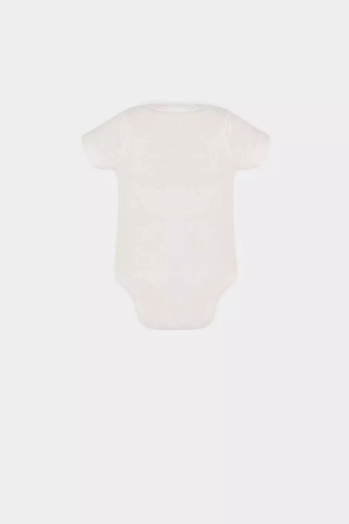 Baby Boy Newborn Crew Neck Dinosaur Printed Ribbed Short Sleeve Snap Fastener Bodysuit E8229A525Sm