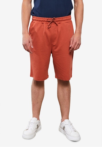 LC WAIKIKI red and orange and brown Standard Pattern Knitted Men's Shorts 9A030AAC99CAA1GS_1