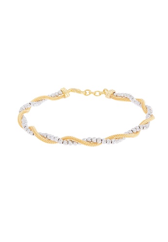 HABIB gold HABIB Jancy Yellow and White Gold Bracelet, 916 Gold 46D12ACB99492AGS_1
