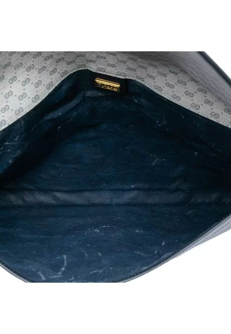 Pre-Loved Gucci Micro Gg Supreme Clutch
