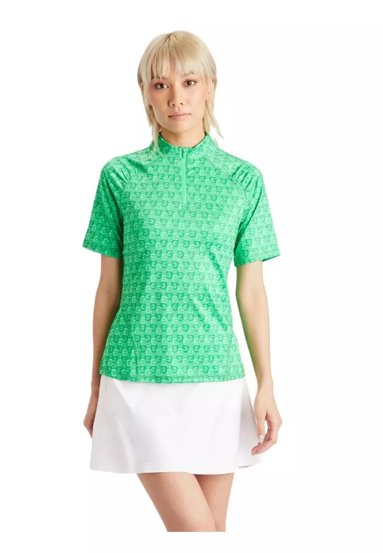 Women's Printed Tech Jersey Quarter Zip