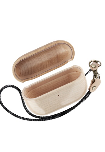 wood grain airpod case