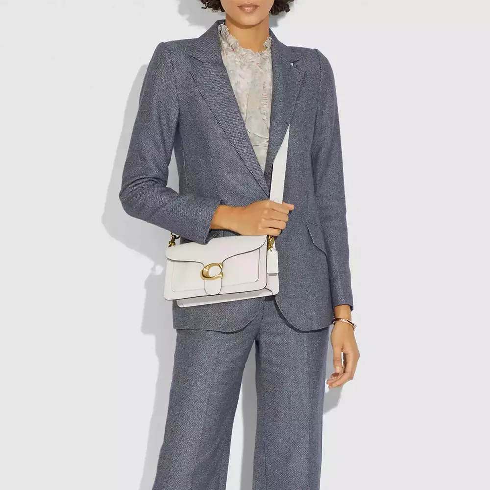 Tabby 26 Inside Pocket Shoulder Bag Chalk 2