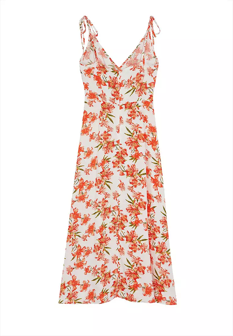 Viscose Slit Maxi Dress