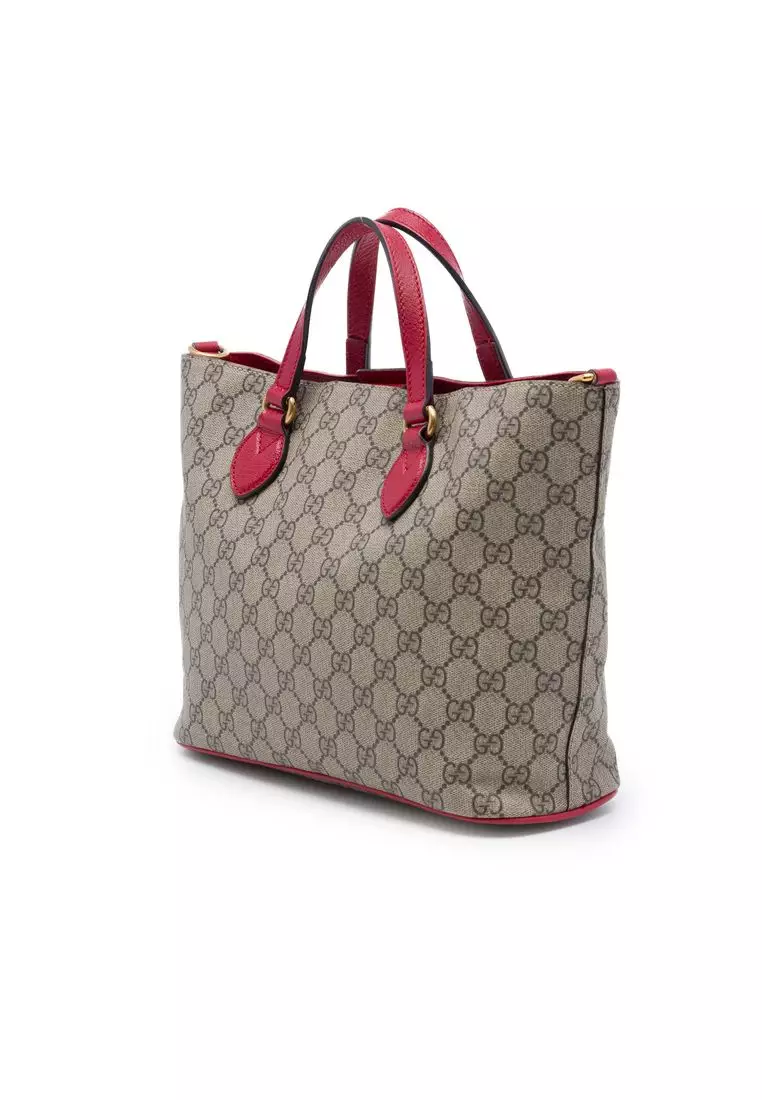 Pre-Loved Gucci Small Gg Supreme Web Bosco Satchel