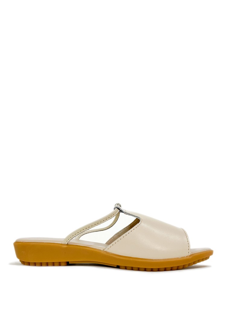 LUNA LEATHER SLIDERS