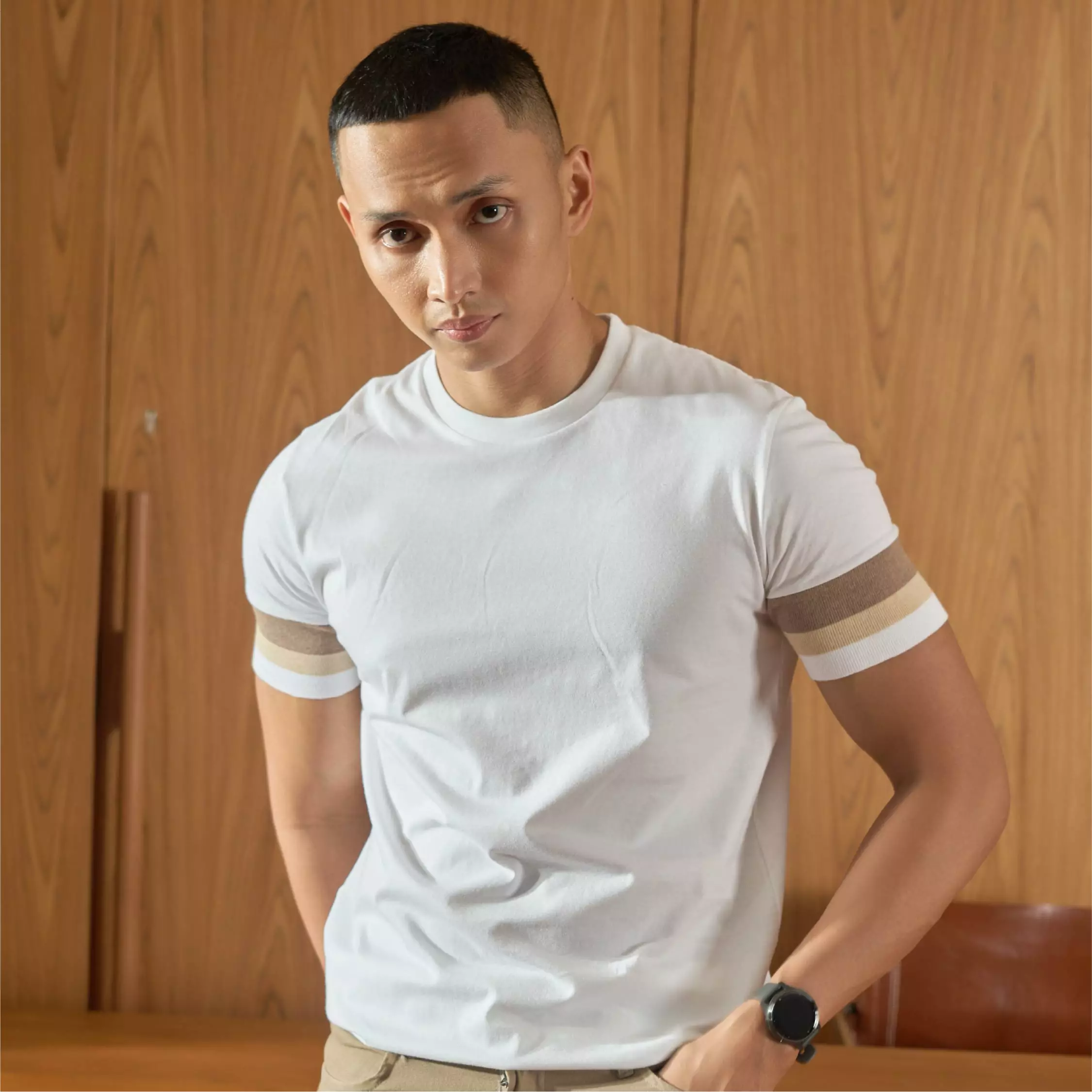 Kale Dios White Soft Brown / Tshirt Pria Premium Cotton  Lengan Pendek