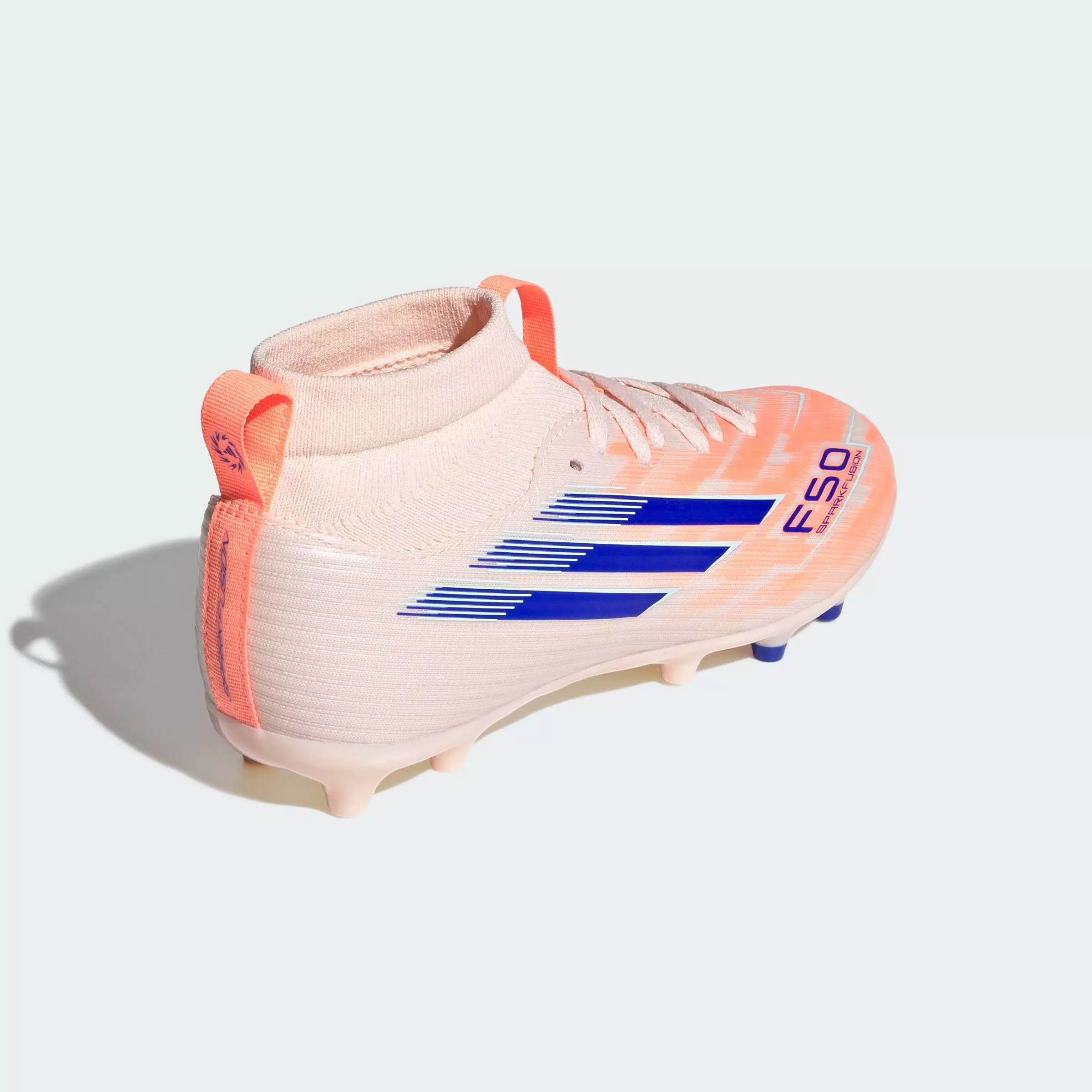 Football F50 Sparkfusion League Firm Ground/Artificial Grass Boots Kids Unisex Orange JR3971