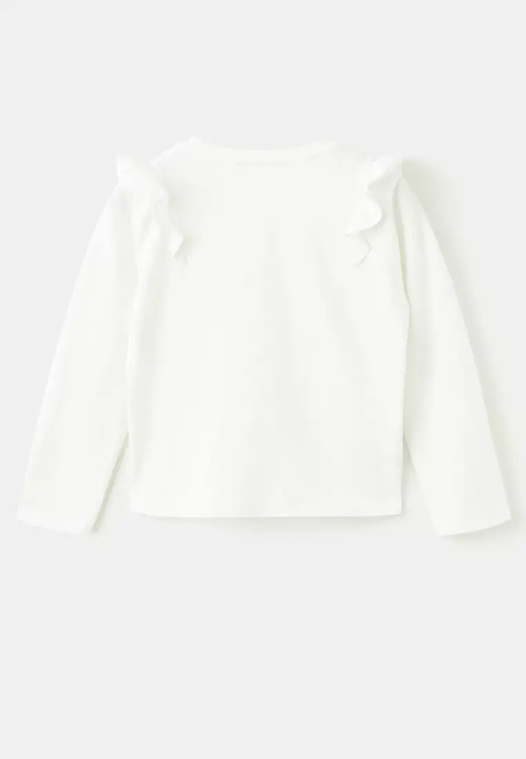 Frills Cotton T-Shirt