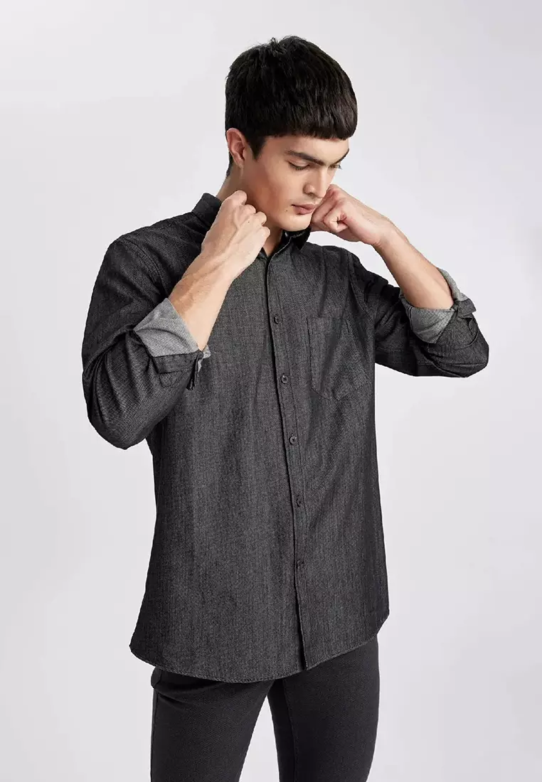 Long Sleeve Denim Shirt