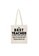 S&J Co. S&J Co. Creamy White Canvas Shopping Bag Foldable Reusable Fabric Casual Tote Bag Single Shoulder Eco Friendly Bag - TEACHER 345DCAC8FA9BC5GS_1
