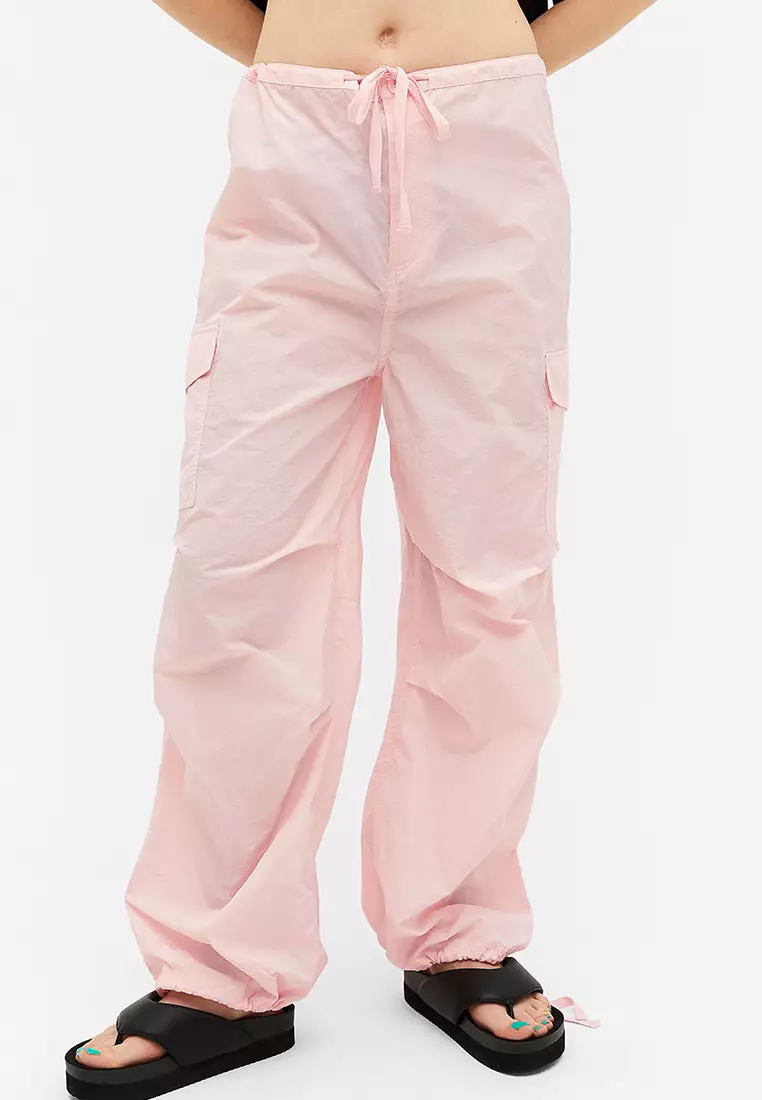 Buy Monki Parachute Trousers in Light Pink 2024 Online