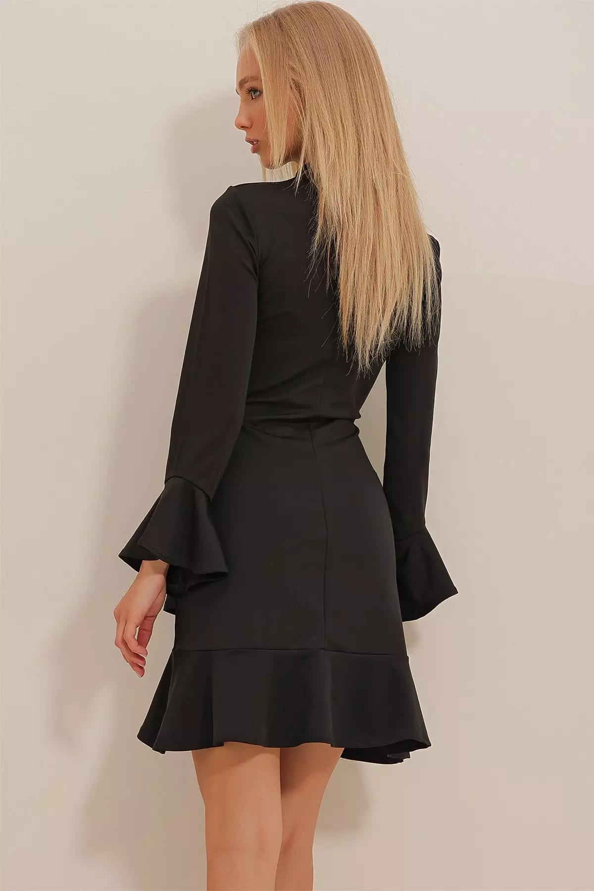 Ruffle Scuba Dress