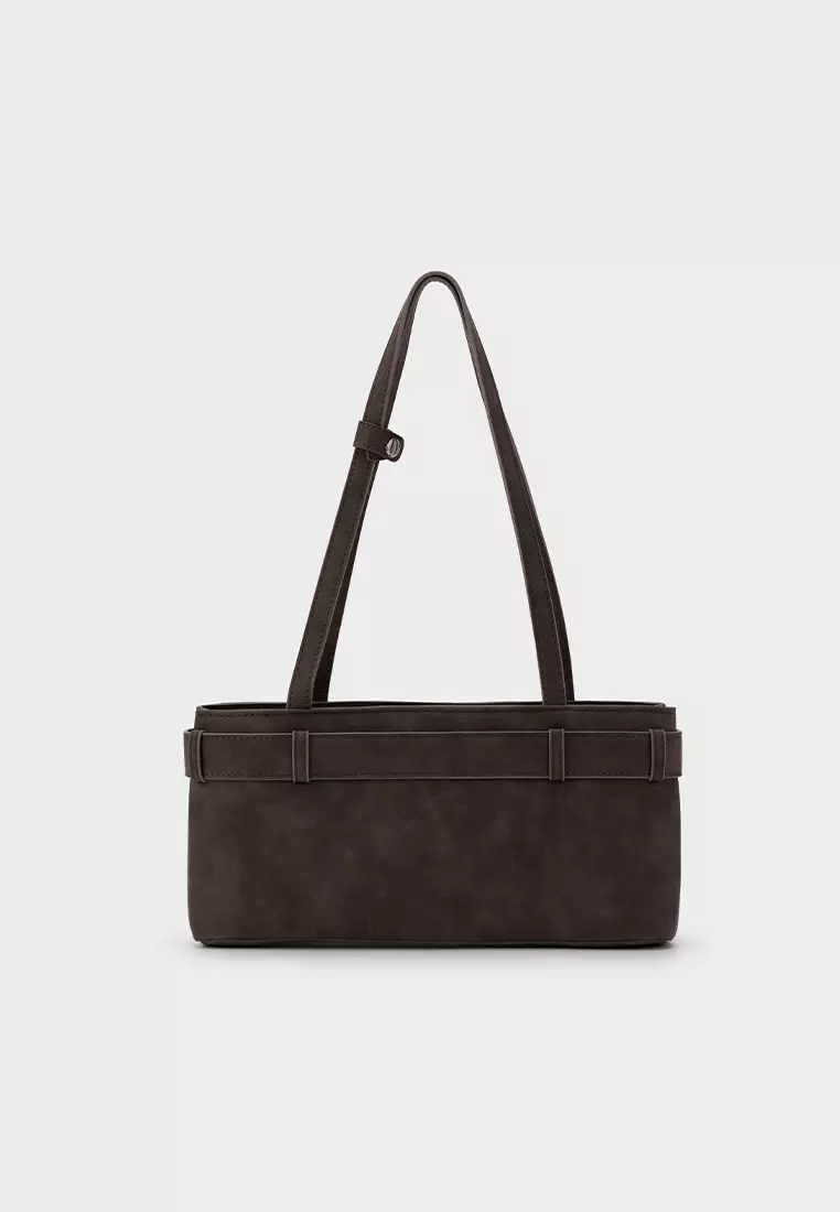 BUCKLE-BELT SHOULDER BAG