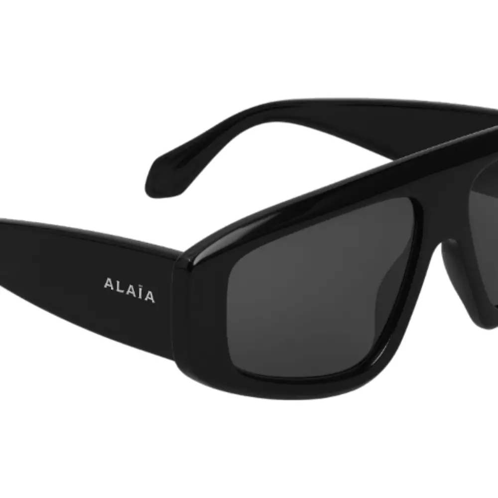 Aviator Mask Metal Sunglasses Lenses Black