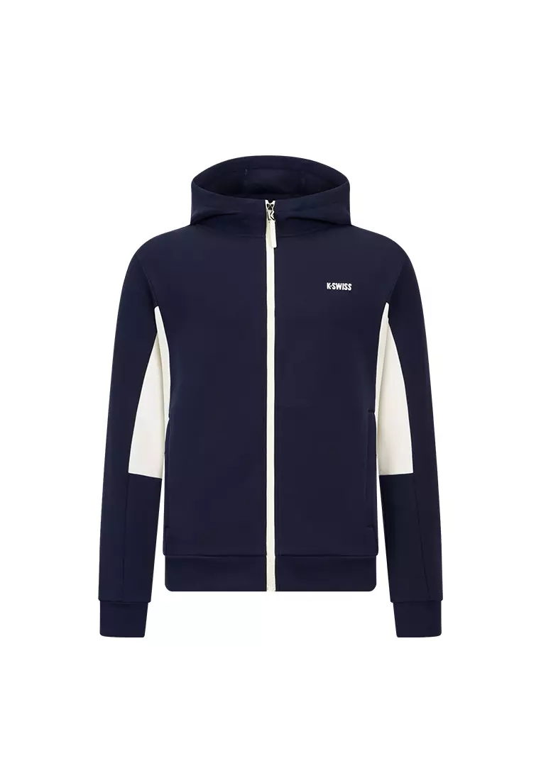 男裝 LOGO BLOCKCORE 拼色連帽外套