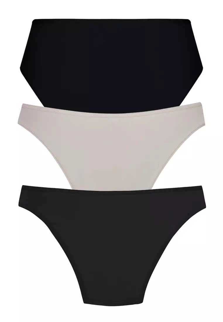 3-in-1 Pack Bikini Panty Women Underwear
