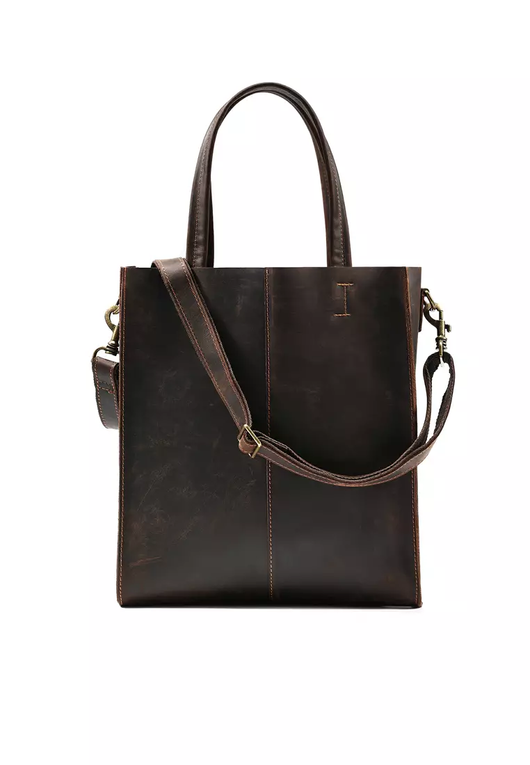 leather tote