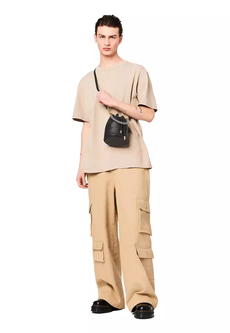 The Leather Mini Bucket Bag Black 2S3HCR058H03