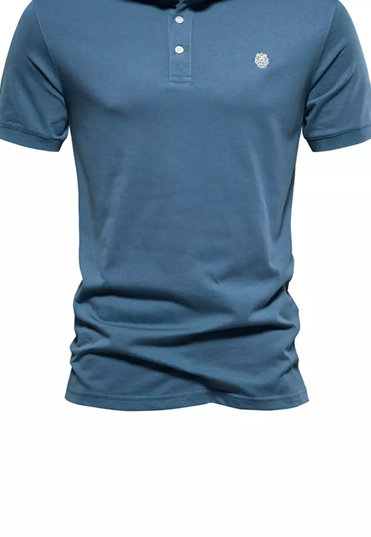 Embroidered Short Sleeve Polo Shirt AX-PL216