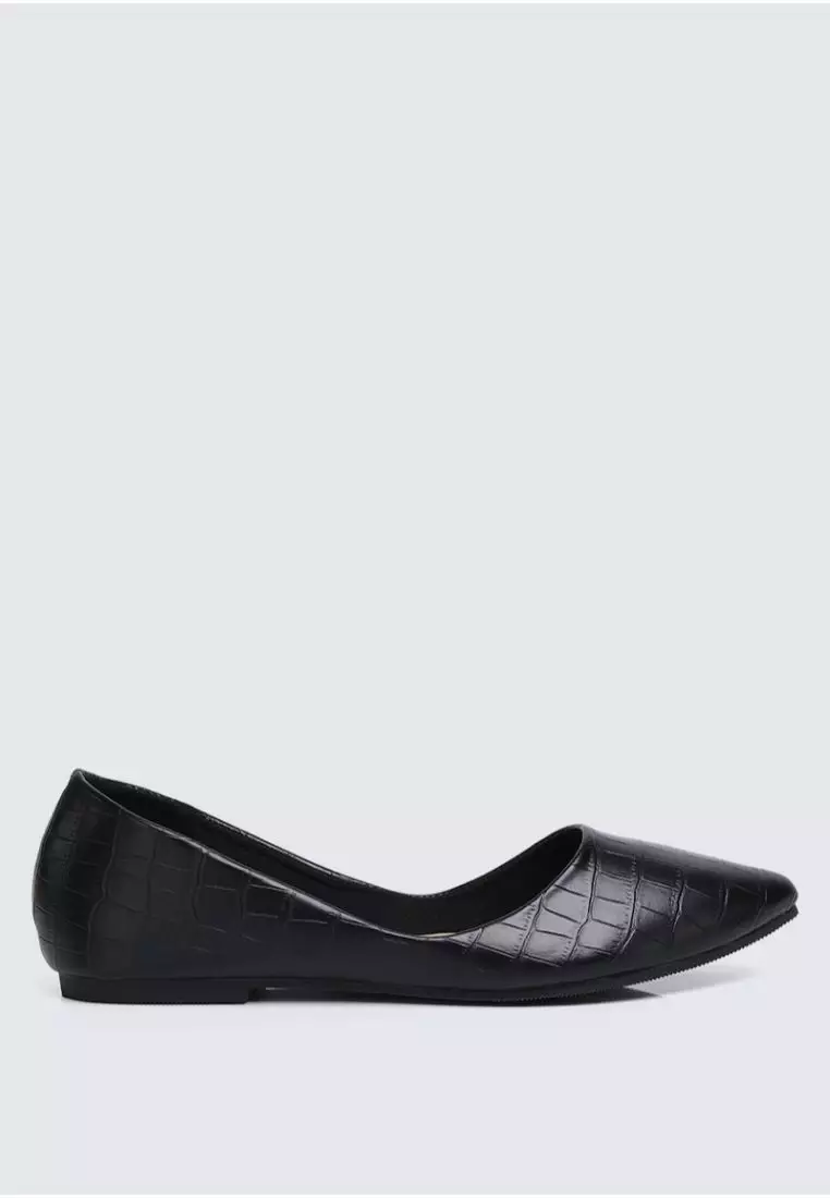 Discount on My Ballerine  shoes - SKU: Cece Croc Comfy Ballerina In Black