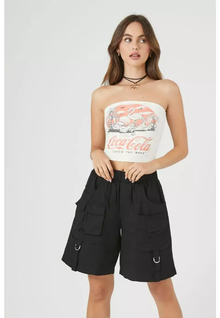 Coca cola cheap shorts forever 21