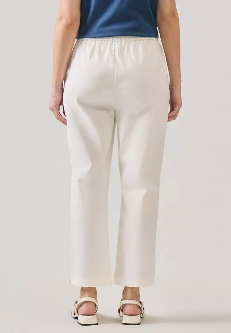 Pull Up Twill Trousers