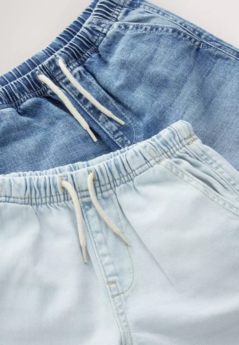 Bermuda Pull On Denim Shorts 2 Pack
