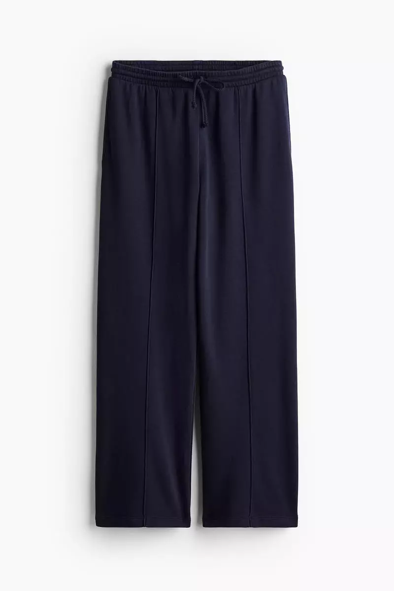 Crease-front sweatpants
