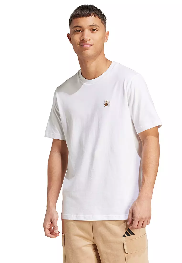 Dog Hoop Patch Graphic T-Shirt