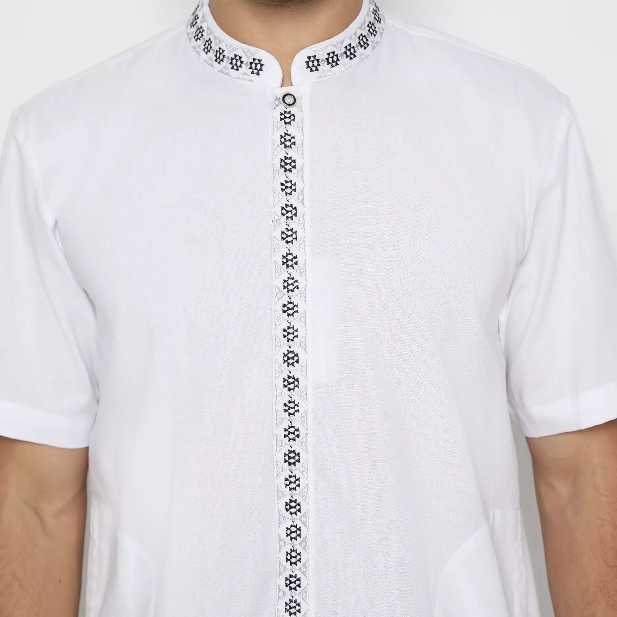 Platini Kemeja Pria Koko Shanghai Lengan Pendek Katun 031011