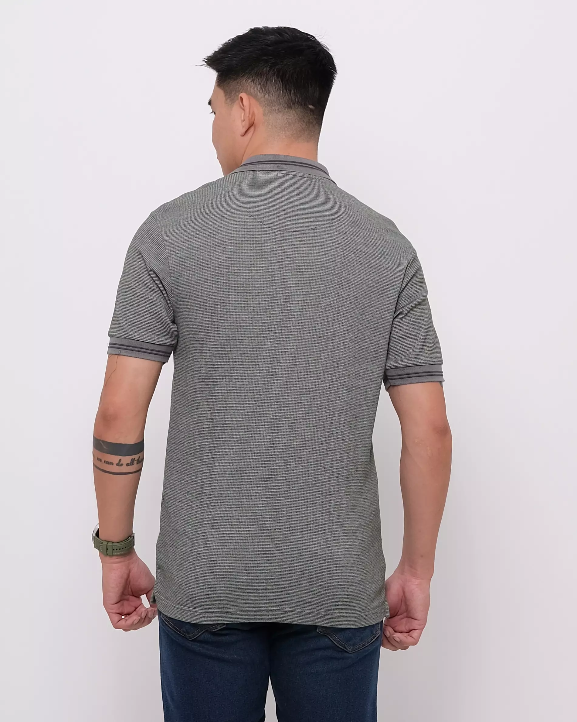 Andre Michel Polo Shirt Lengan Pendek Hijau Lumut 3427