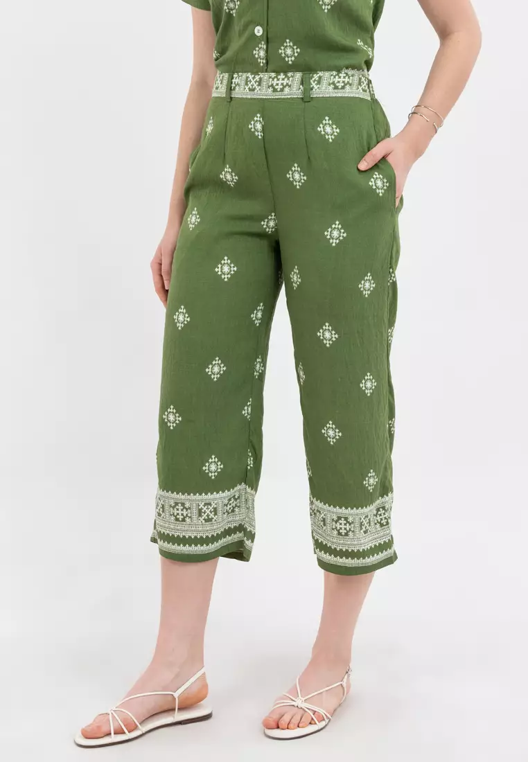 Atasha Cenefa Print Filipiniana Relaxed Pants