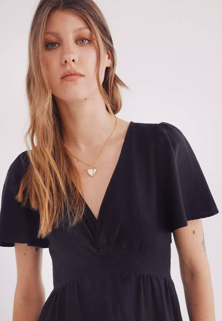 Buy Springfield Linen Blend Long Dress 2026 Online | ZALORA Philippines