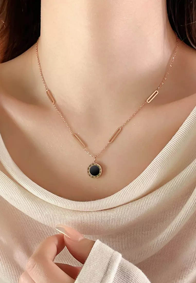 Kalung Wanita Titanium Asli Anti Karat Perhiasan Wanita Necklace