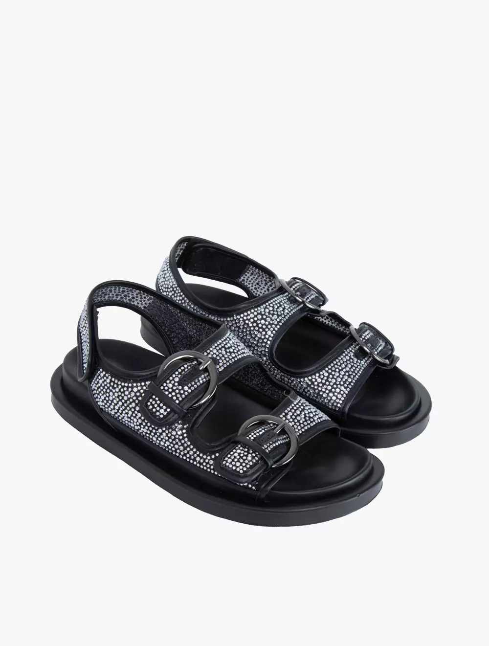 Nine West AMBER Women's Flat Sandals - Black