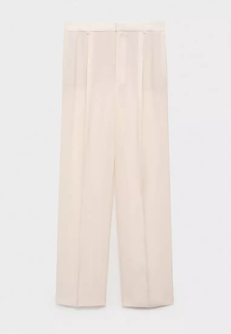 Straight-Fit Suit Trousers