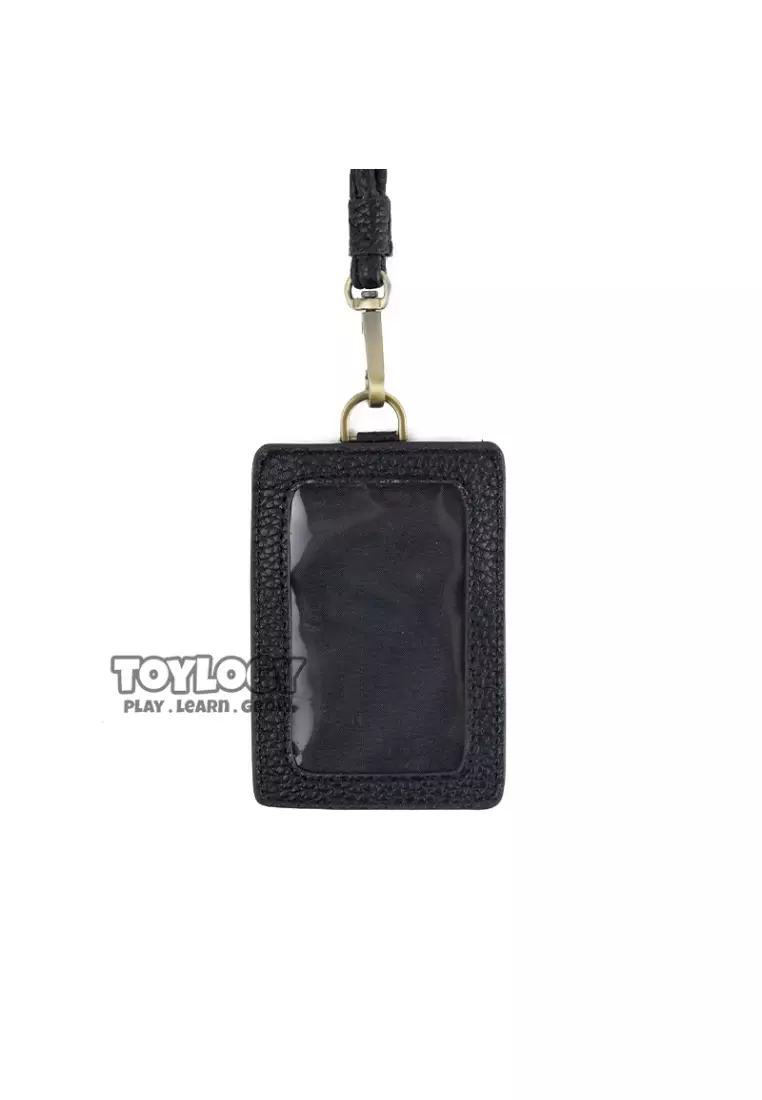 Jual Toylogy Name Tag Leather Card Holder Id Card Gantungan Kartu Nama ...