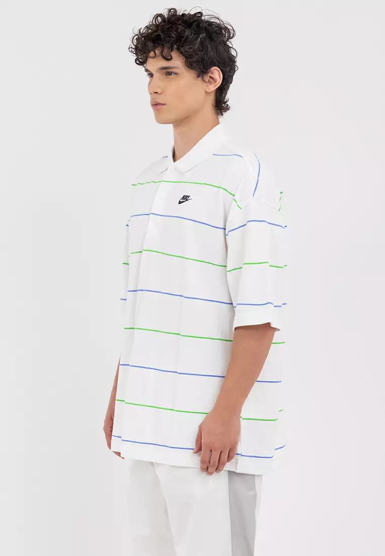 Club Oversized Striped Polo