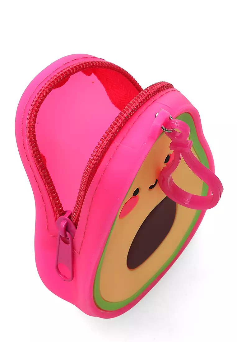 Chloe Dompet Jelly Anak Unisex Coin Purse Uniqe Design Material Silicone ORIGINAL - Merah Fanta